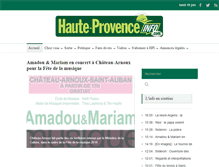 Tablet Screenshot of hauteprovenceinfo.com